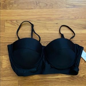 Women’s black bikini top